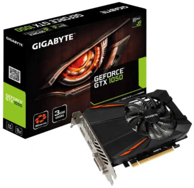 Видеокарта 3 Gb Gigabyte GTX 1050 GV-N1050D5-3GD