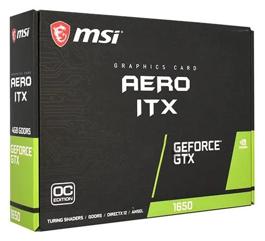Видеокарта 4 GB MSI GTX 1650 Aero ITX OC