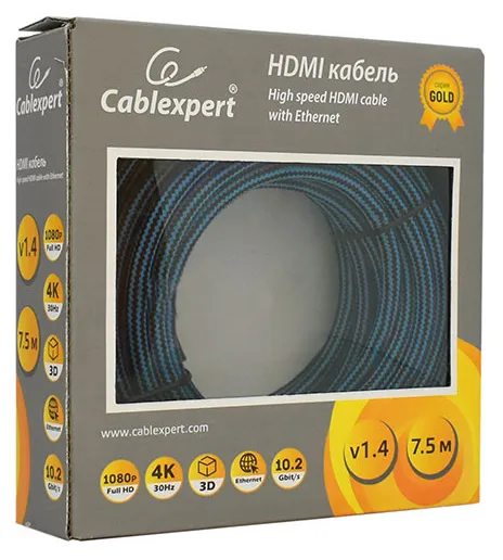 Кабель HDMI Cablexpert CC-G-HDMI01-7.5M