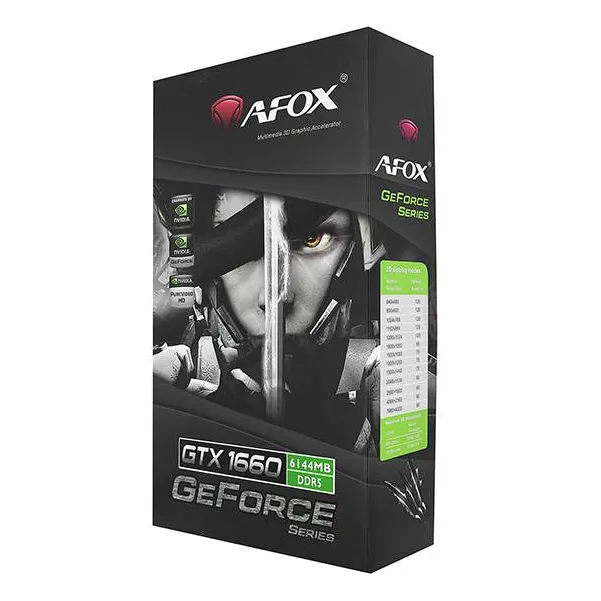 Видеокарта 6 GB Afox GTX 1660 AF1660-6144D5H4