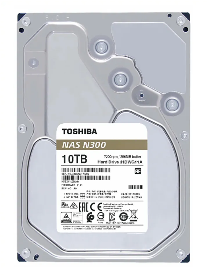 Жесткий диск 10Tb TOSHIBA N300 HDWG11AUZSVA HDEXV10ZNA51F