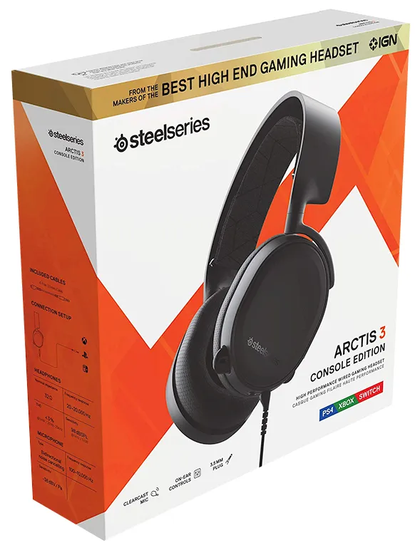 Наушники Steelseries Arctis 3 Black 2019 Edition