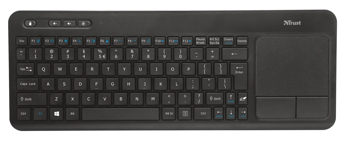 Клавиатура беспроводная Trust Veza Wireless Touchpad Keyboard RU