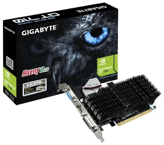 Видеокарта Gigabyte PCI-E NV GV-N710SL-2GL GeForce GT 710 PCI-E 2048Мb