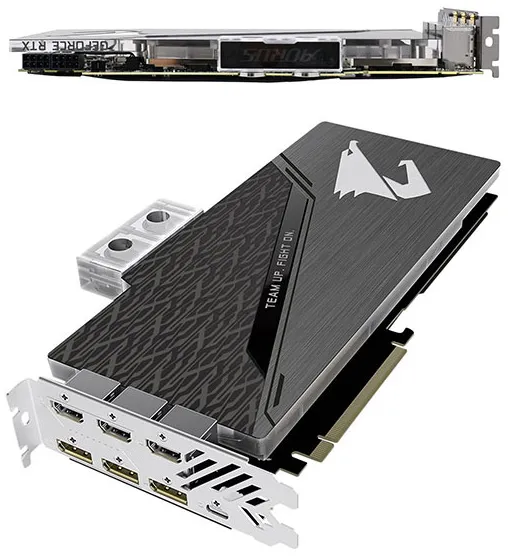 Видеокарта 11 GB Gigabyte RTX 2080Ti N208TAORUSX WB-11GC