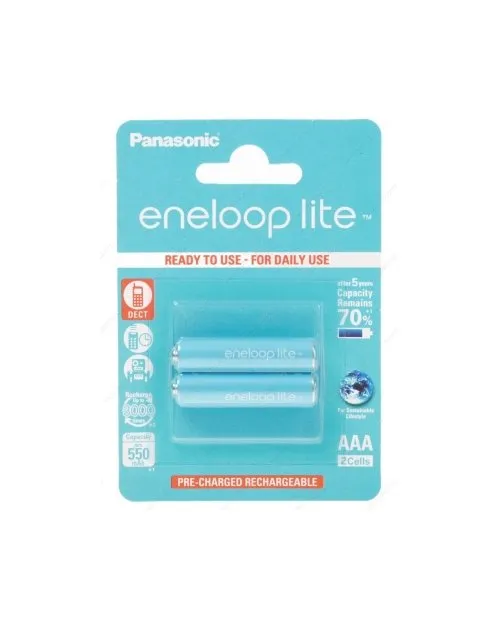 Аккумулятор Panasonic Eneloop Lite AAA 550 mAh BK-4LCCE/2BE