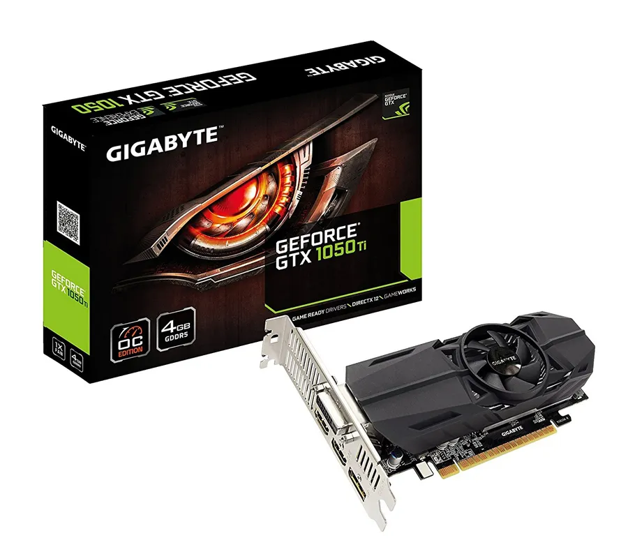Видеокарта Gigabity GTX 1050 Ti OC Low GV-N105TOC-4GL