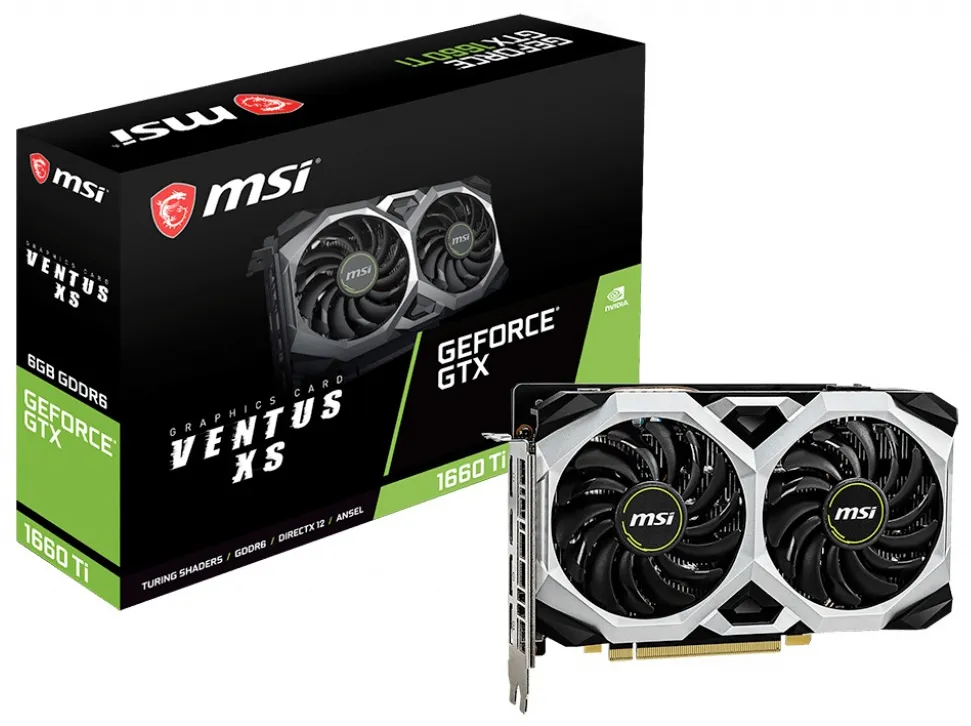 Видеокарта 6 GB MSI GTX 1660 Ti VENTUS XS