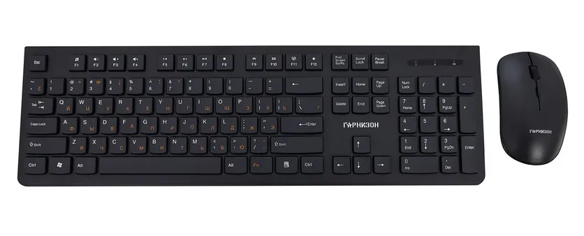 Комплект клавиатура+мышь Гарнизон GKS-130 black