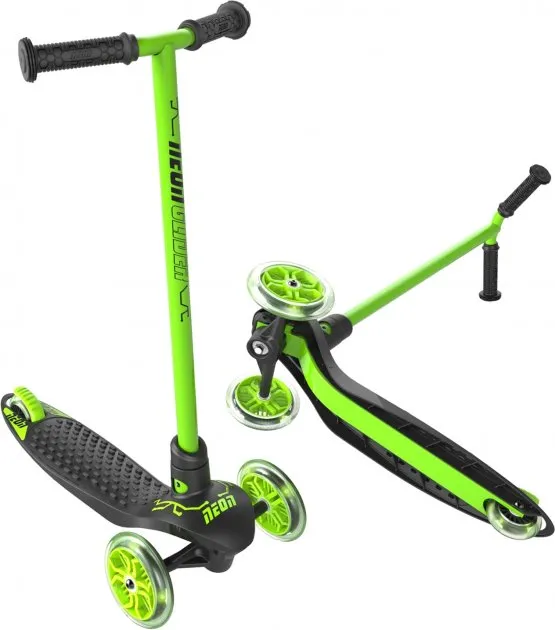 САМОКАТ NEON GLIDER GREEN 4L/13L CL 2PK
