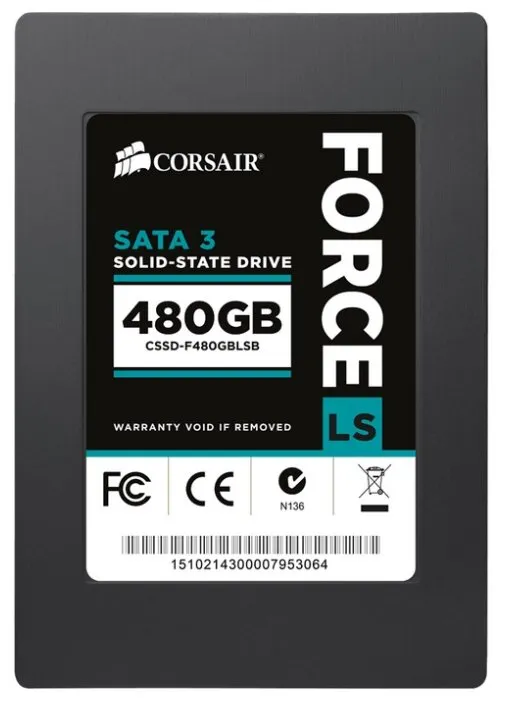 SSD накопитель 480Гб CORSAIR Force LS CSSD-F480GBLSB