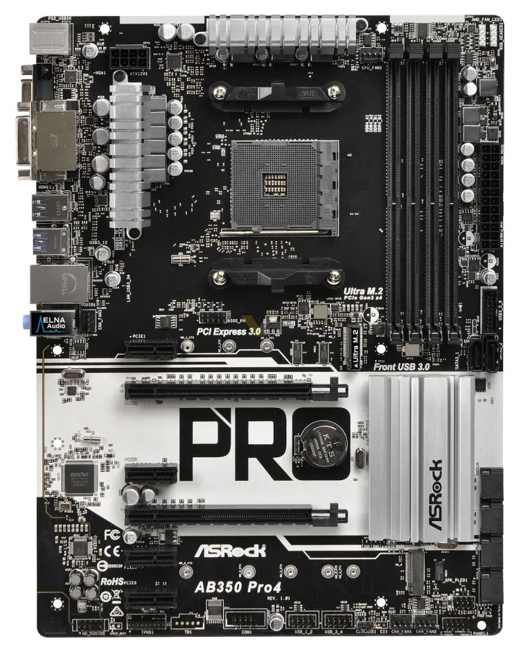 Материнская плата ASRock AB350 PRO4