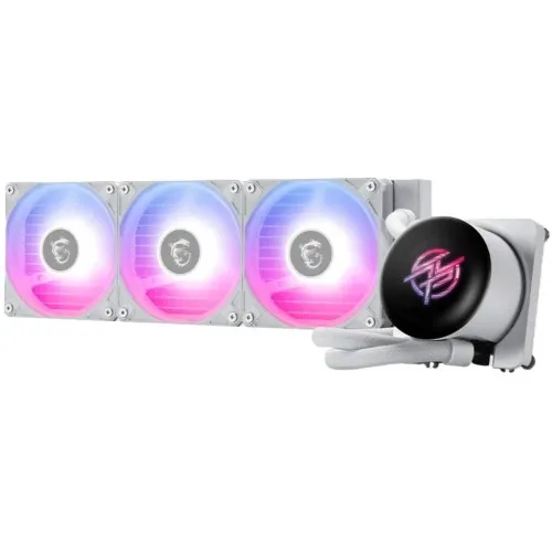 Водяное охлаждение для CPU MSI MPG CORELIQUID P13 360, 1700/1851/AM4/AM5, ARGB, Fan 3x120mm, Белый