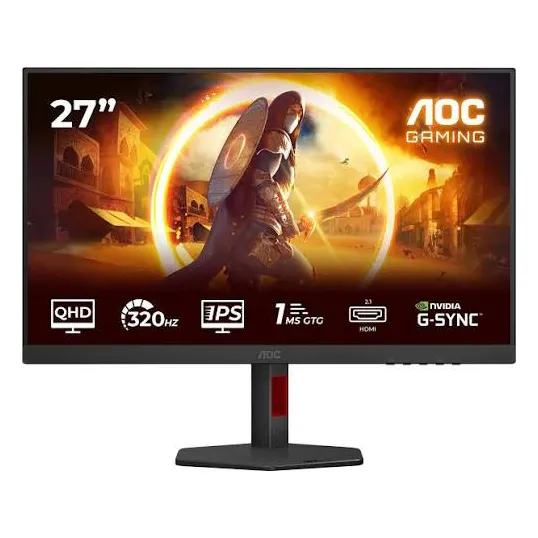 Монитор Игровой 27" AOC Q27G4SRU/01 IPS 2560x1440 320Hz 1ms 450cd/m 1000:1 2xHDMI 1xDP 2Wx2 Black