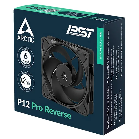 Вентилятор для корпуса ARCTIC P12 Pro Reverse Black ACFAN00331A