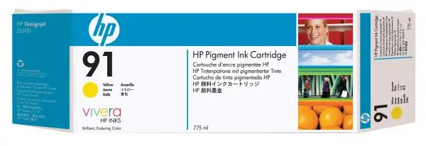 Картридж HP C9469A Pigment Yellow №91