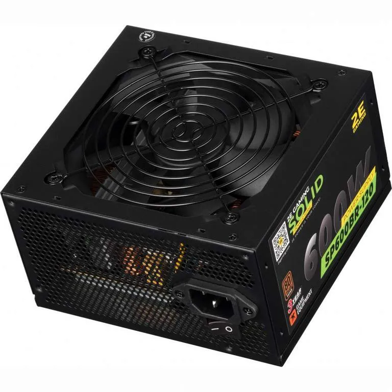 Блок питания 600W 2E GAMING SOLID POWER 2E-SP600BR-120
