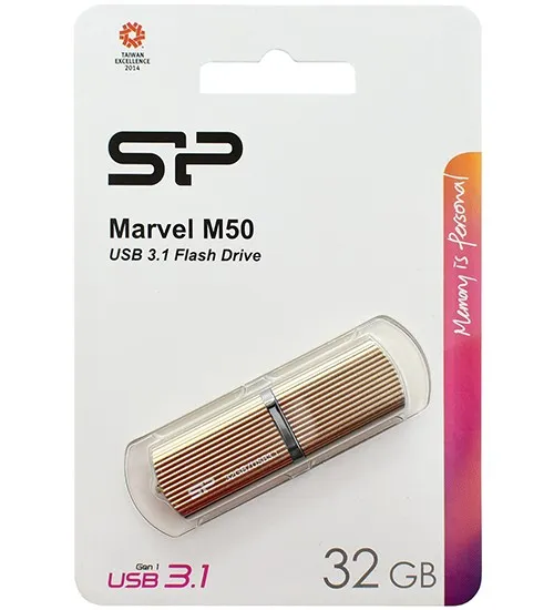 USB флешка 32GB Silicon Power Marvel M50 SP032GBUF3M50V1C USB 3.1 champagne