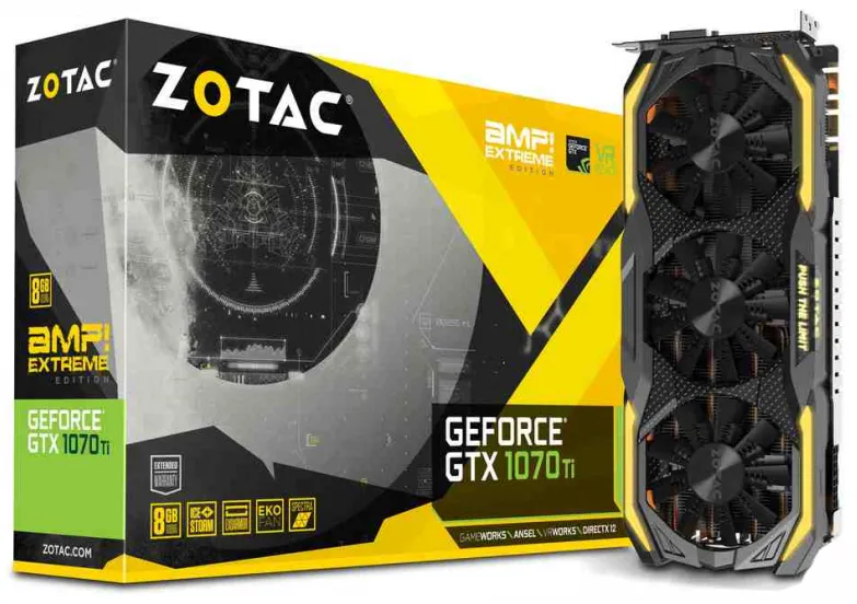 Видеокарта ZOTAC GTX1070Ti AMP Extreme ZT-P10710B-10P