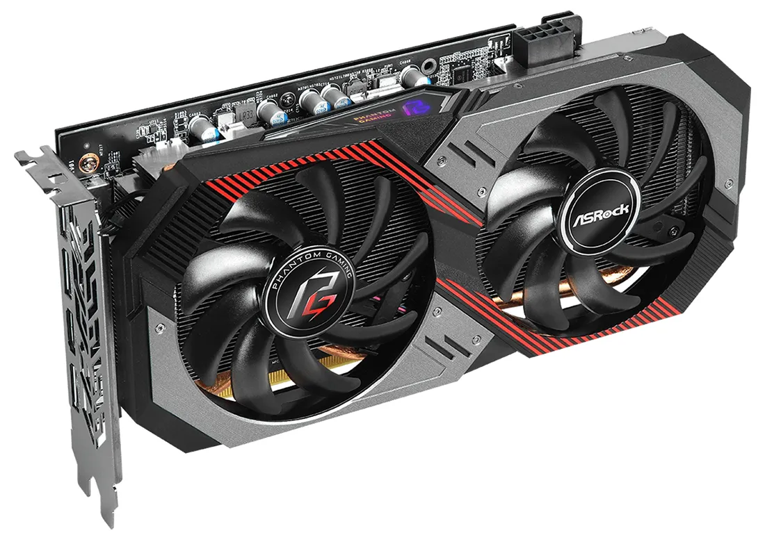 Видеокарта ASRock Radeon RX 5600 XT Phantom Gaming D2 6G OC