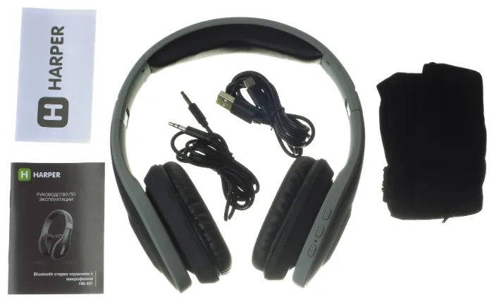 Наушники-накладные Harper HB-402 Чёрный