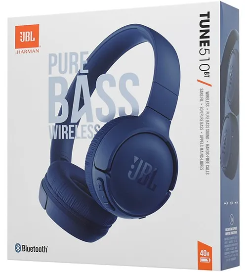 Bluetooth Гарнитура JBL (by harman) Tune 510BT Blue