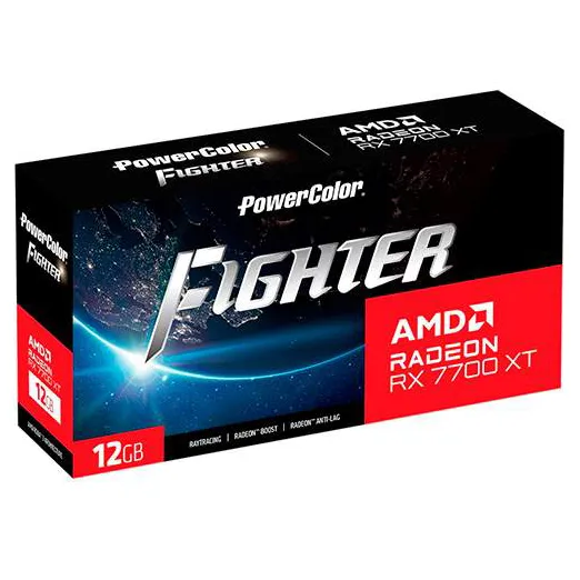 Видеокарта 12 GB PowerColor Fighter RX7700XT 12G-F/OC