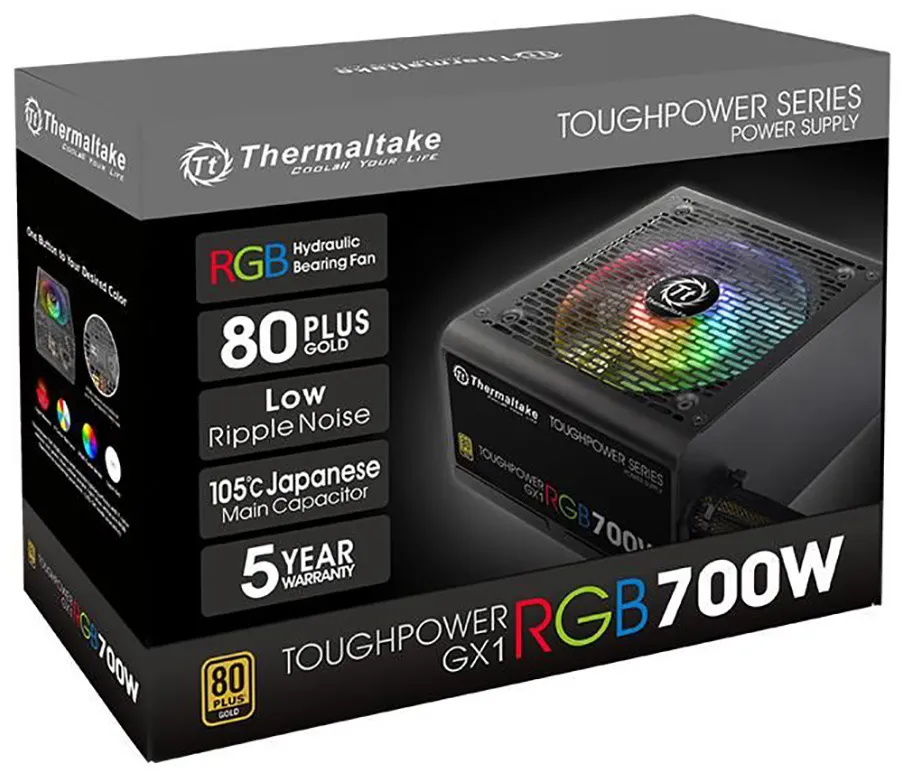 Блок питания 700W Thermaltake Toughpower GX1 RGB PS-TPD-0700NHFAGE-1