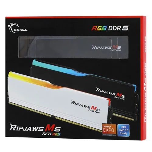 Оперативная память 64 GB kit G.Skill RipJaws M5 Neo RGB F5-6000J3636F32GX2-RM5NRK