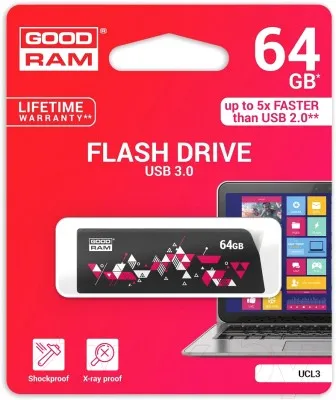 USB флешка 64Gb GOODRAM UCL3-0640K0R11 BLACK