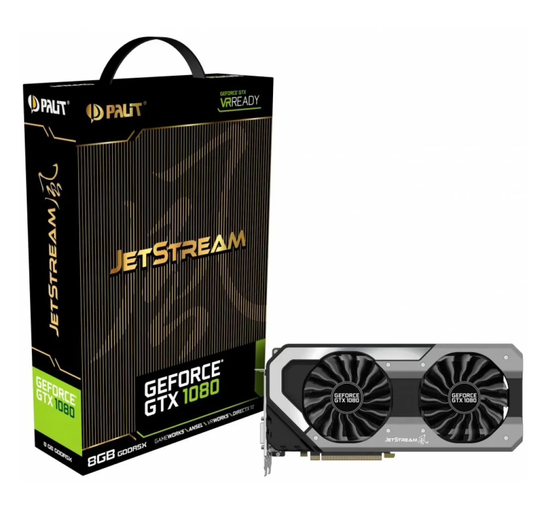 Видеокарта PALIT GTX1080 JETSTREAM NEB1080015P2-1040J 8Gb