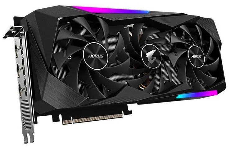 Видеокарта 8 GB Gigabyte RTX 3070 GV-N3070AORUS M-8GD