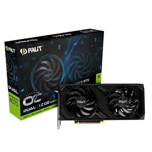 Видеокарта 12Gb PALIT RTX4070 DUAL OC D6 12GB NE64070S19K9-1048D