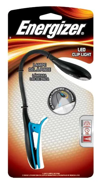 Фонарь для чтения Energizer FL Booklight GEN3+ba 2x2032 черный