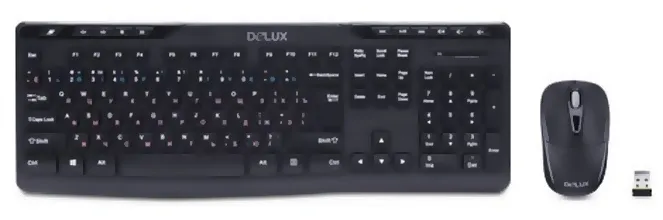 Клавиатура + Мышь Delux DLD-0605OGB