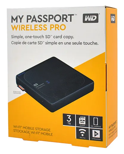 Внешний жесткий диск 3 TB WD My Passport Wireless Pro WDBSMT0030BBK-RESN