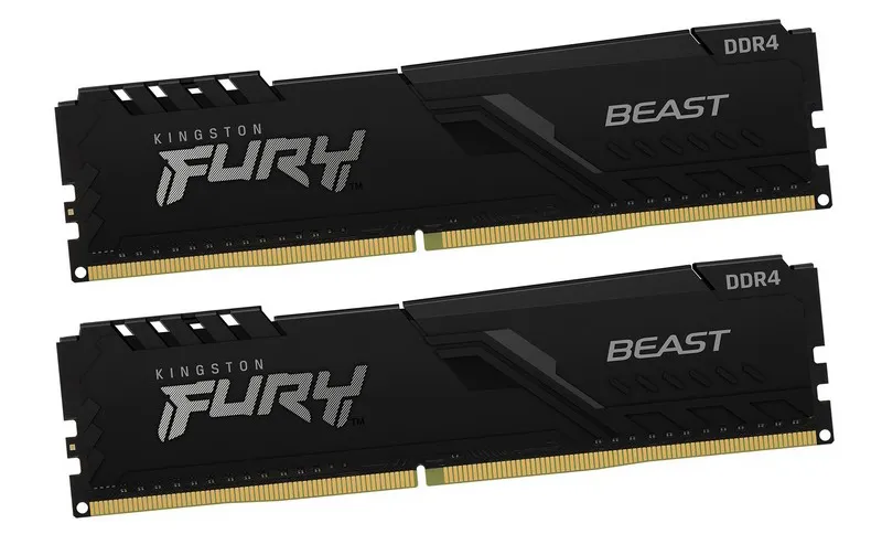 Оперативная память 16 GB kit Kingston Fury Beast KF430C15BBK2/16