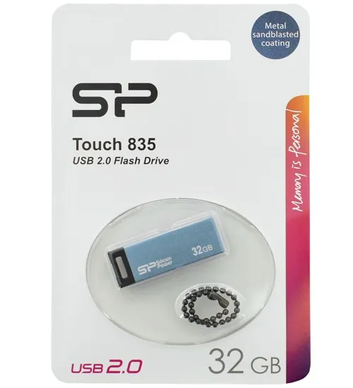 USB флешка 32GB Silicon Power Touch 835 SP032GBUF2835V1B USB 2.0 blue