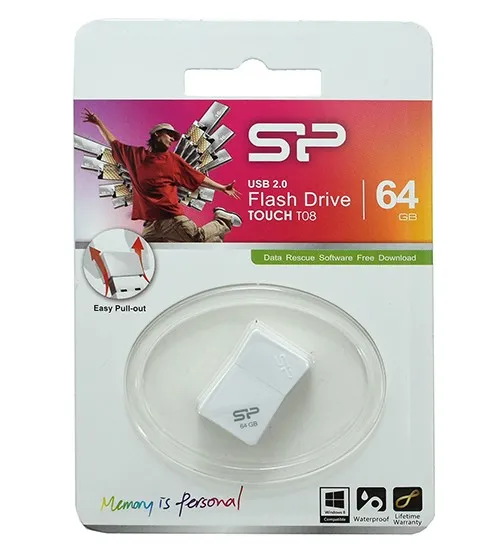 USB флешка 64GB Silicon Power Touch T08 SP064GBUF2T08V1W USB 2.0 white