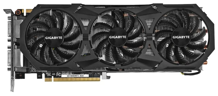 Видеокарта 4 Gb GIGABYTE GTX 980 WINDFORCE 3X GAMING GV-N980WF3-4GD
