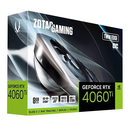 Видеокарта 8 GB ZOTAC GAMING RTX 4060 Ti TE OC ZT-D40610H-10M