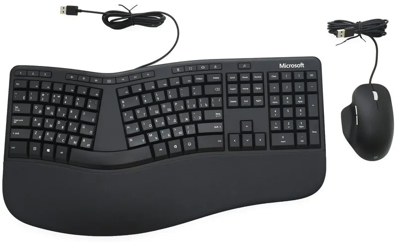 Клавиатура+мышь USB Microsoft Ergonomic Desktop black RJY-00011