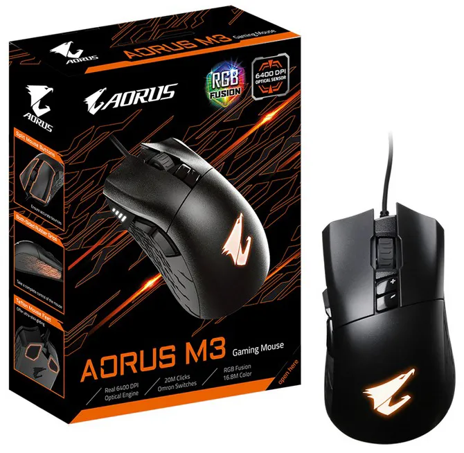Компьютерная мышь Gigabyte AORUS M3 RGB black