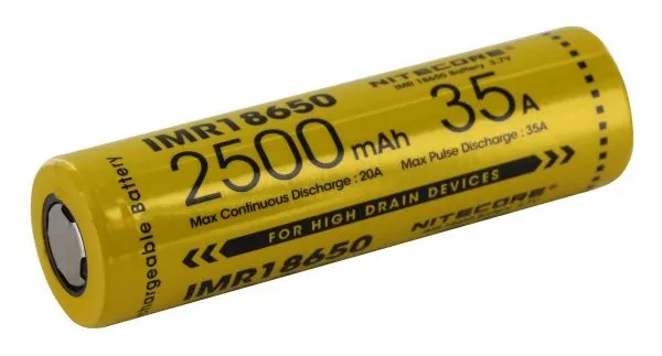 Аккумулятор NITECORE IMR18650 (2500mAh/35A)