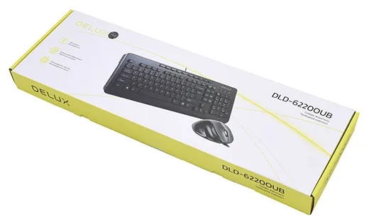 Клавиатура + Мышь Delux DLD-6220 Black