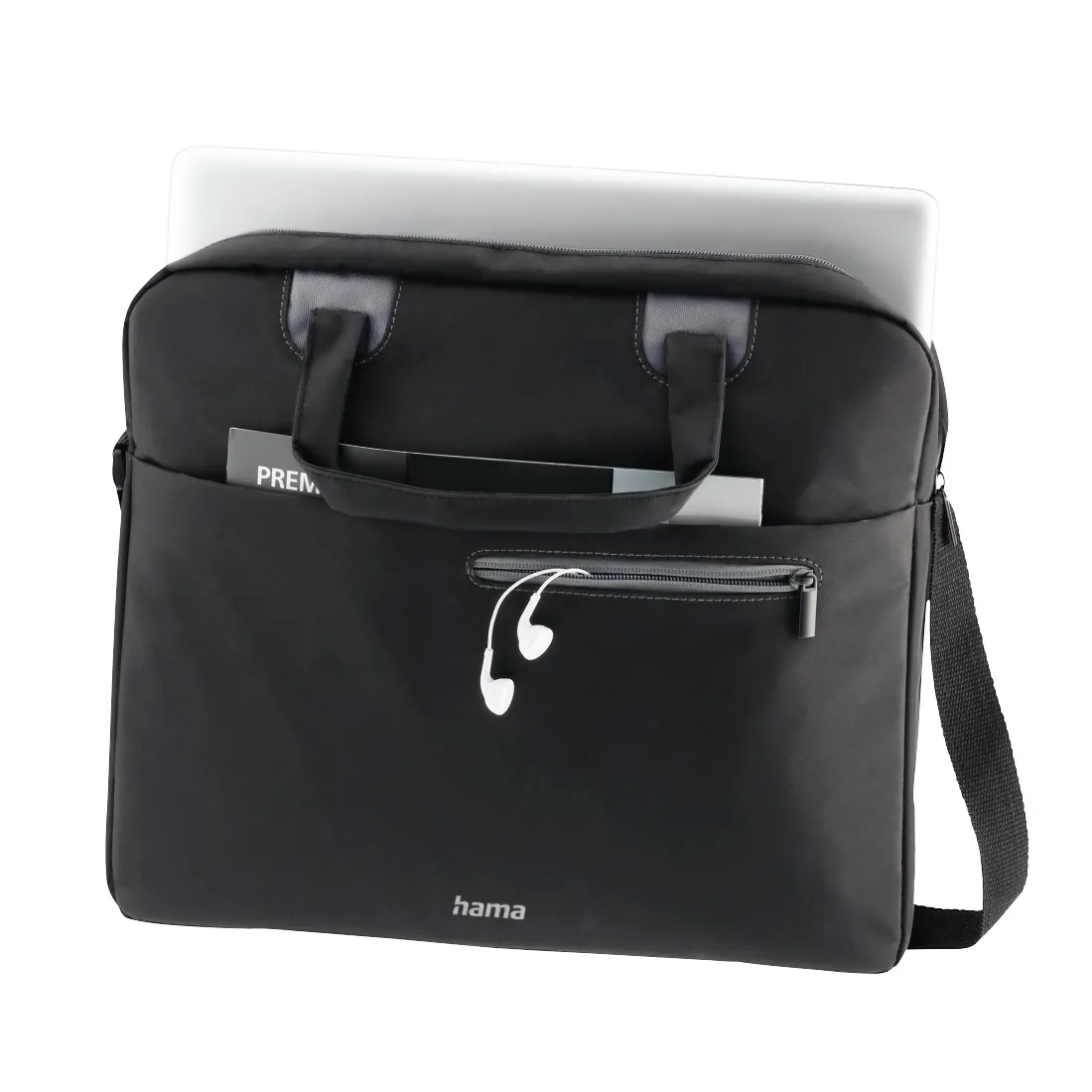 Сумка для ноутбука Hama Sydney, 00216520, up to 15.6", Black-grey