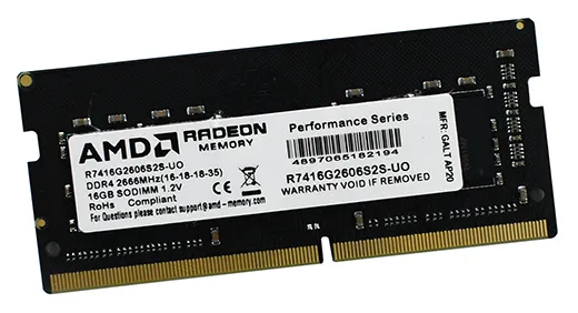 Оперативная память 16 GB AMD R7 Performance R7416G2606S2S-UO