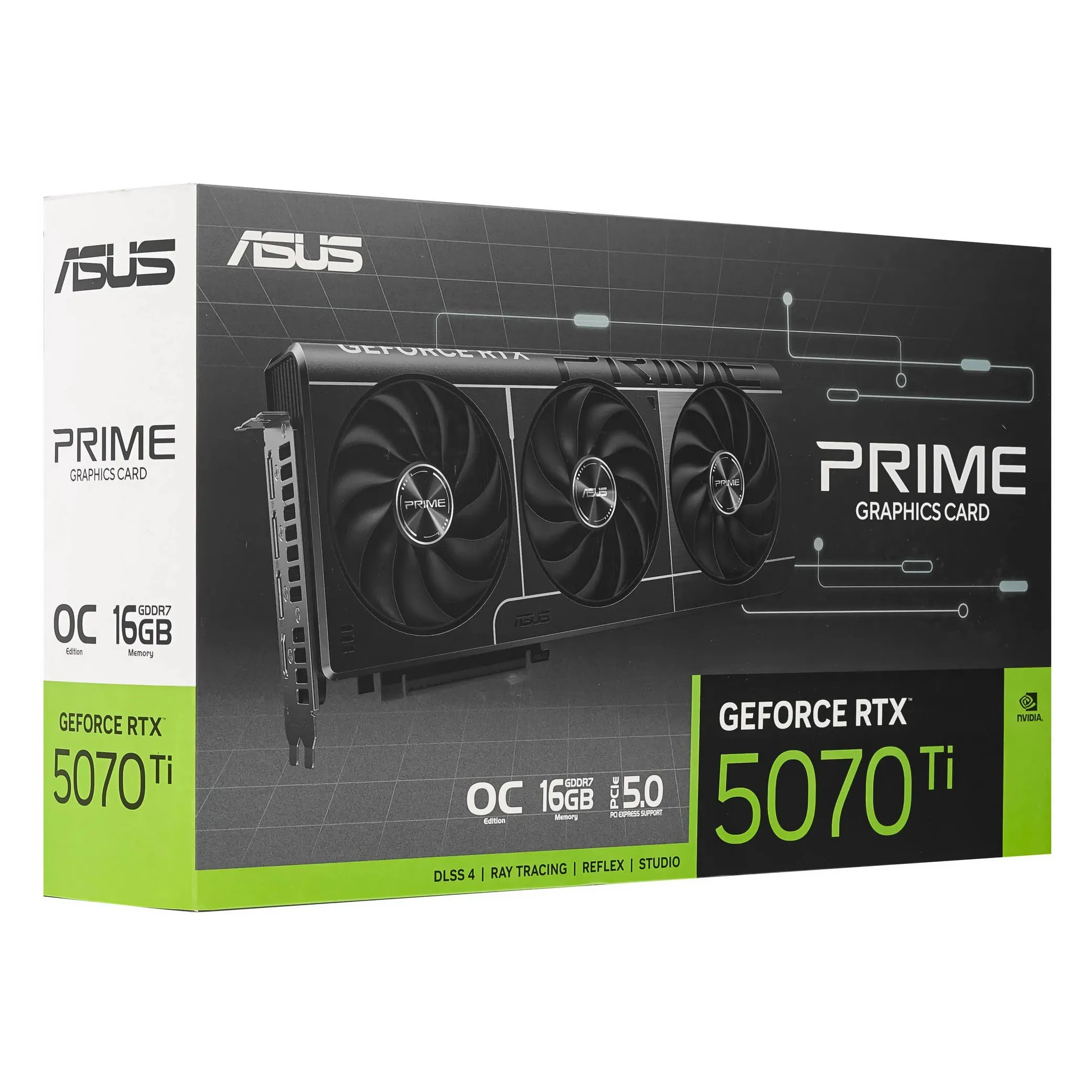 Видеокарта 16GB ASUS PRIME RTX5070 Ti OC Edition PRIME-RTX5070TI-O16G