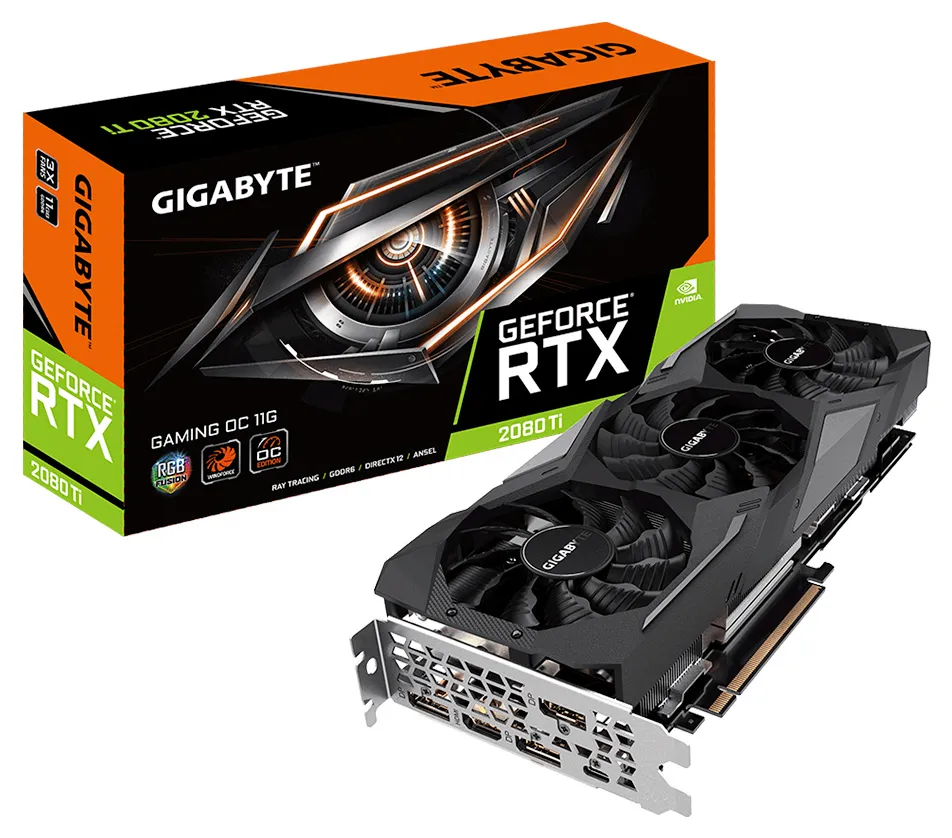 Видеокарта Gigabyte RTX2080Ti GAMING OC GV-N208TGAMING OC-11GC 11Gb