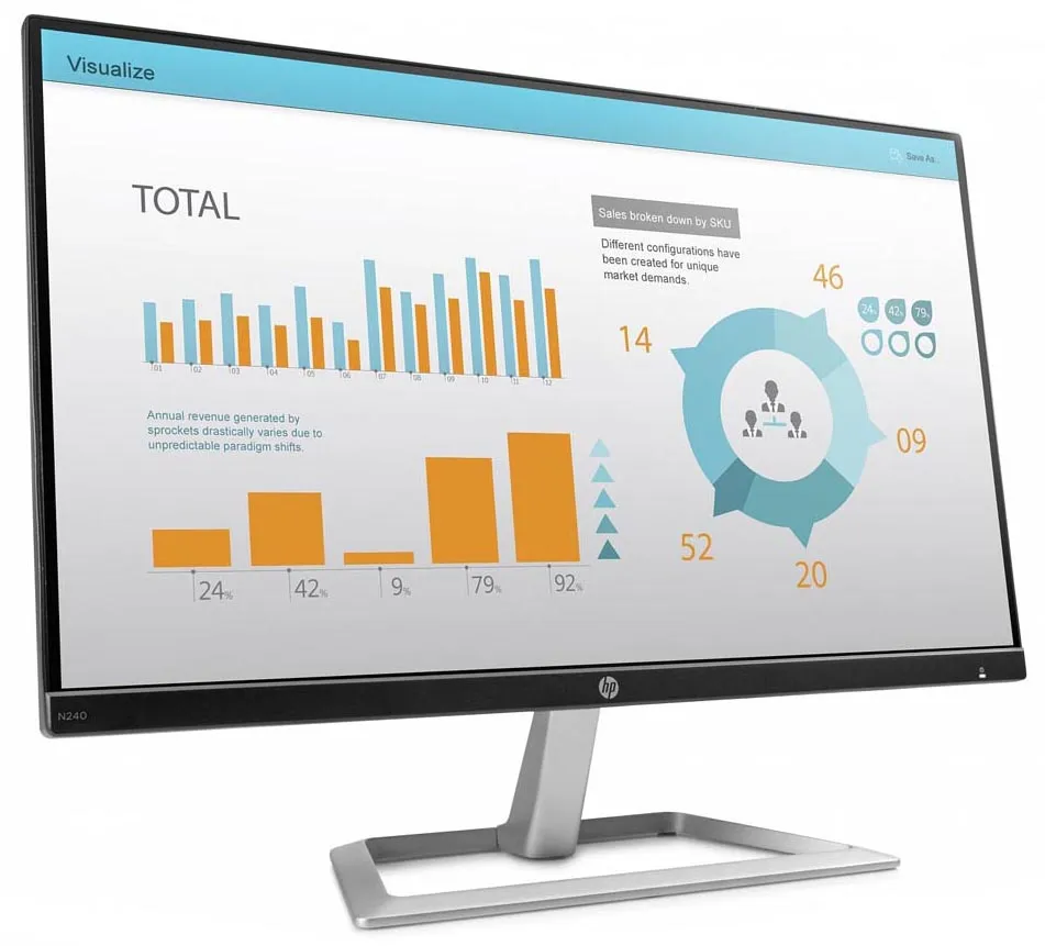 Монитор 23.8" HP Europe N240 3ML21AA